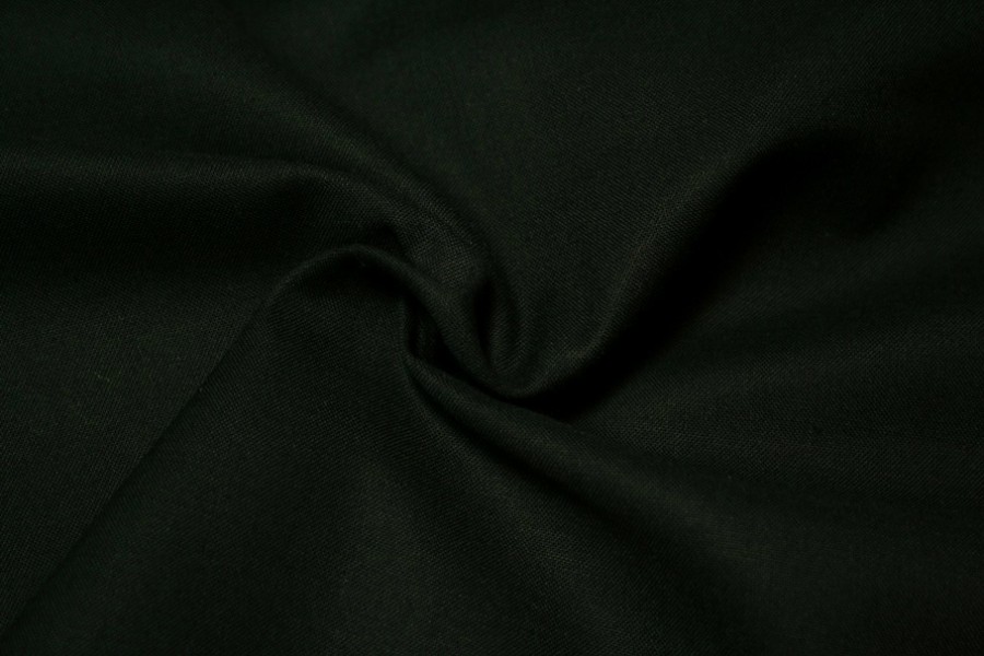 10cm Baumwollstoff uni (Standardqualität) schwarz  (Grundpreis € 8,00/m)